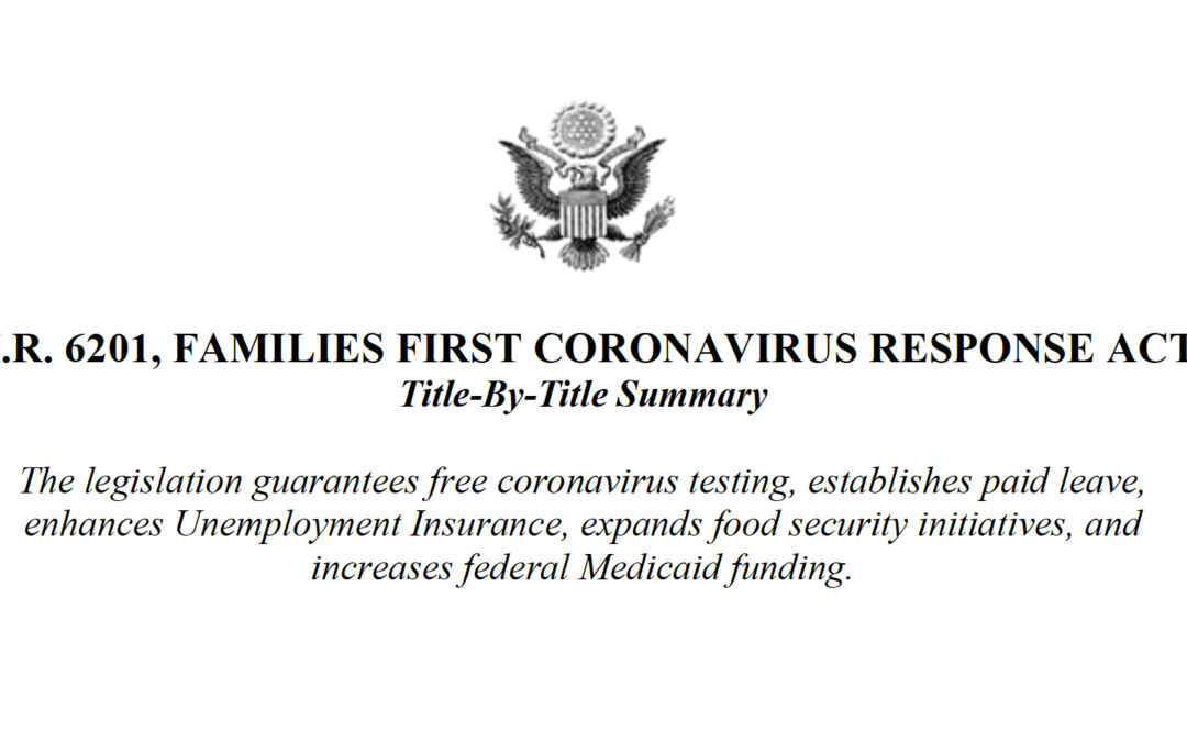 Families First Coronavirus Response Act: Title-By-Title Summary