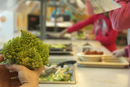 An alien! A spaceship! Nope. It’s Romanesco