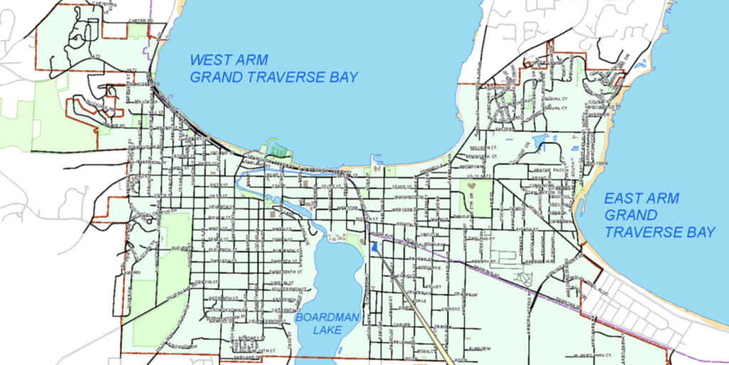 Traverse City map