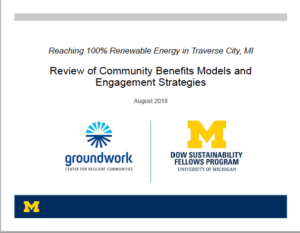 Renewable Energy Community Benefit Models cover